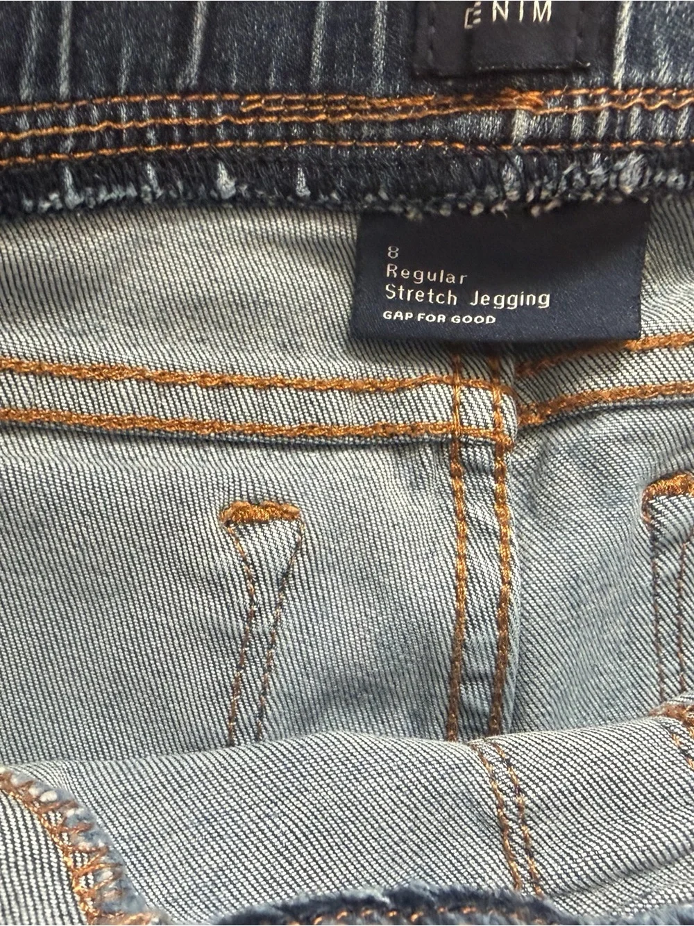 GAP Girls Denim Jeggings in Medium Blue Wash ~ size 8